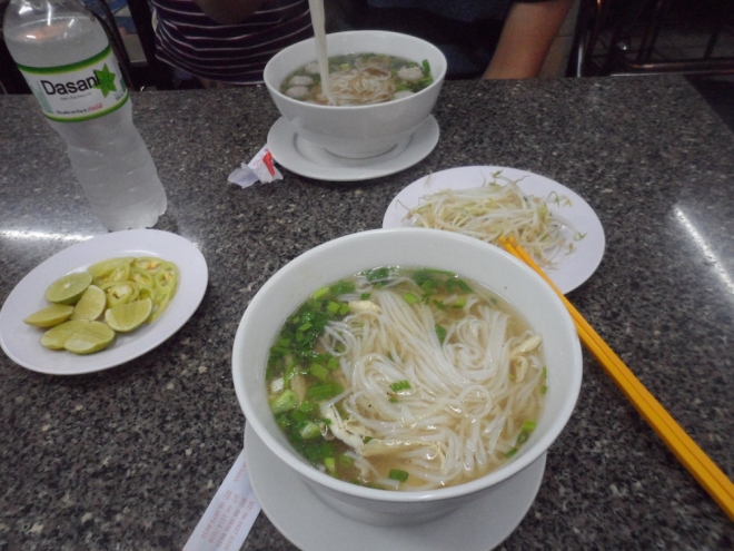 Famous Pho soup in Saigon (Ho Chi Minh City)